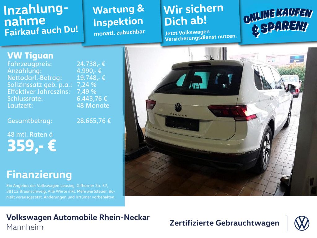 Volkswagen Tiguan 2023 г. Белый, пробег 35844 км