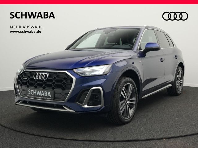 Audi Q5 2023 г. Синий, пробег 45700 км
