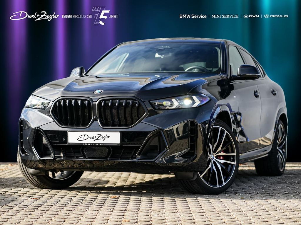 BMW X6 2025 г. Чёрный, пробег 21990 км