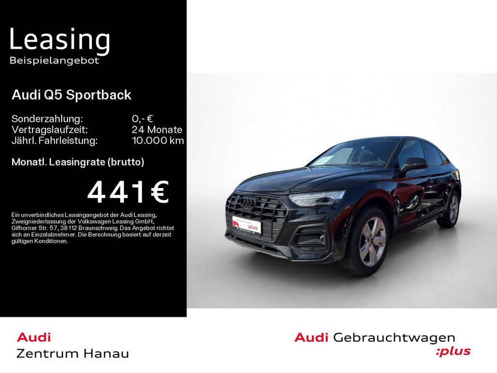 Audi Q5 2025 г. Чёрный, пробег 22900 км
