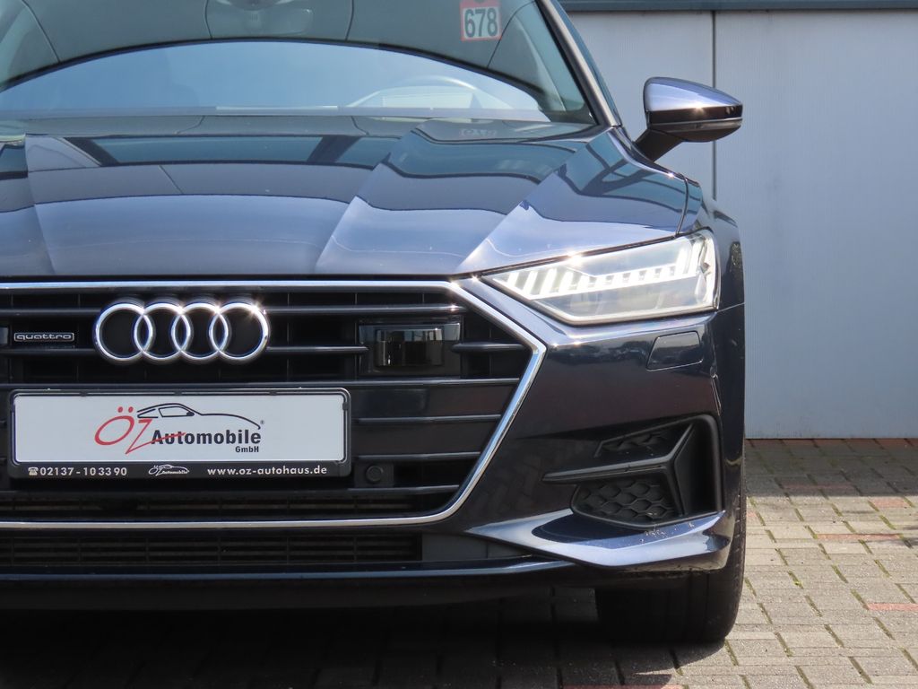 Audi A7 2022 г. Синий, пробег 45642 км
