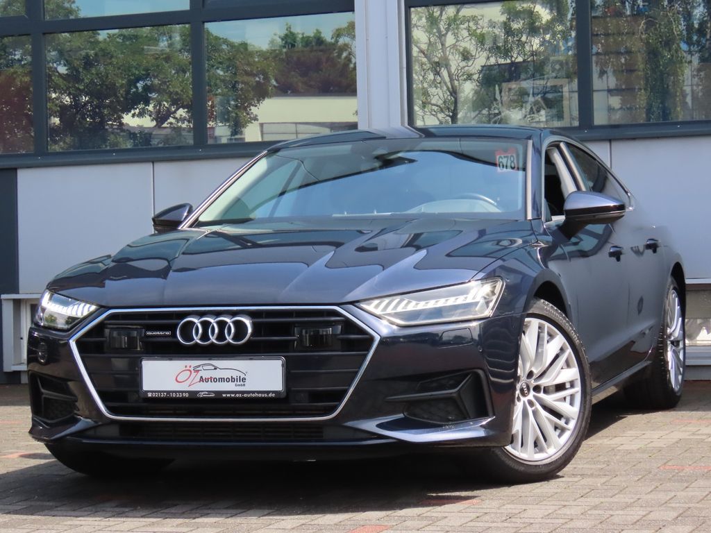 Audi A7 2022 г. Синий, пробег 45642 км