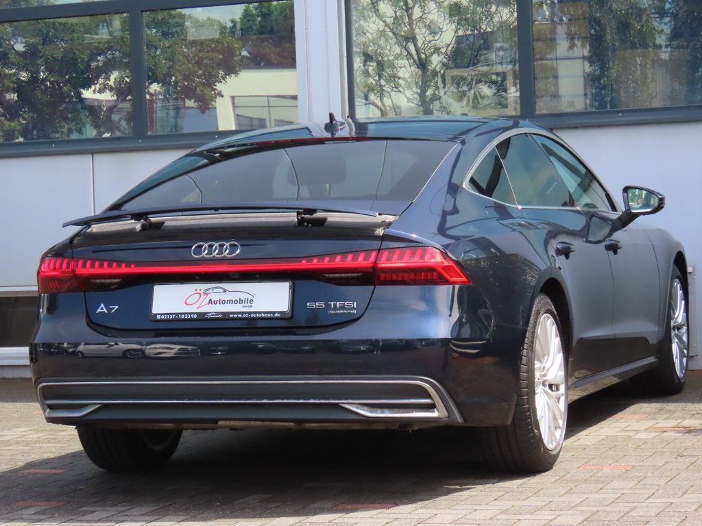 Audi A7 2022 г. Синий, пробег 45642 км