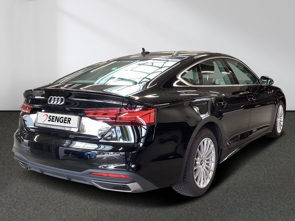 Audi A5 2023 г. Чёрный, пробег 51937 км