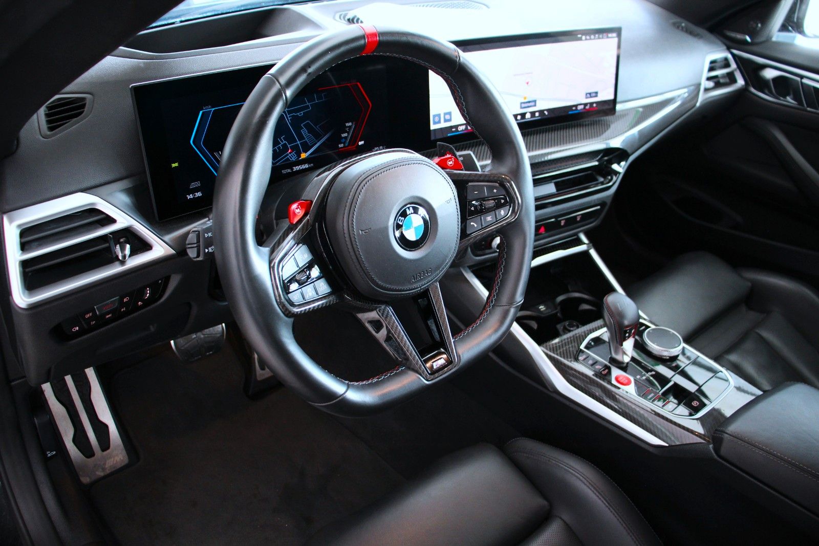 BMW M4 2024 г. Чёрный, пробег 39600 км