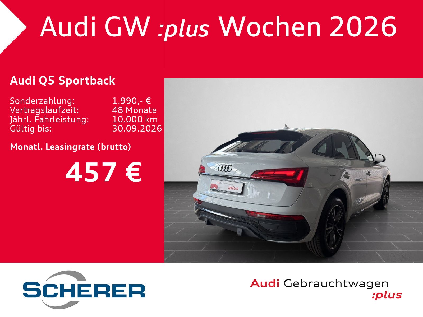Audi Q5 2025 г. Белый, пробег 23221 км