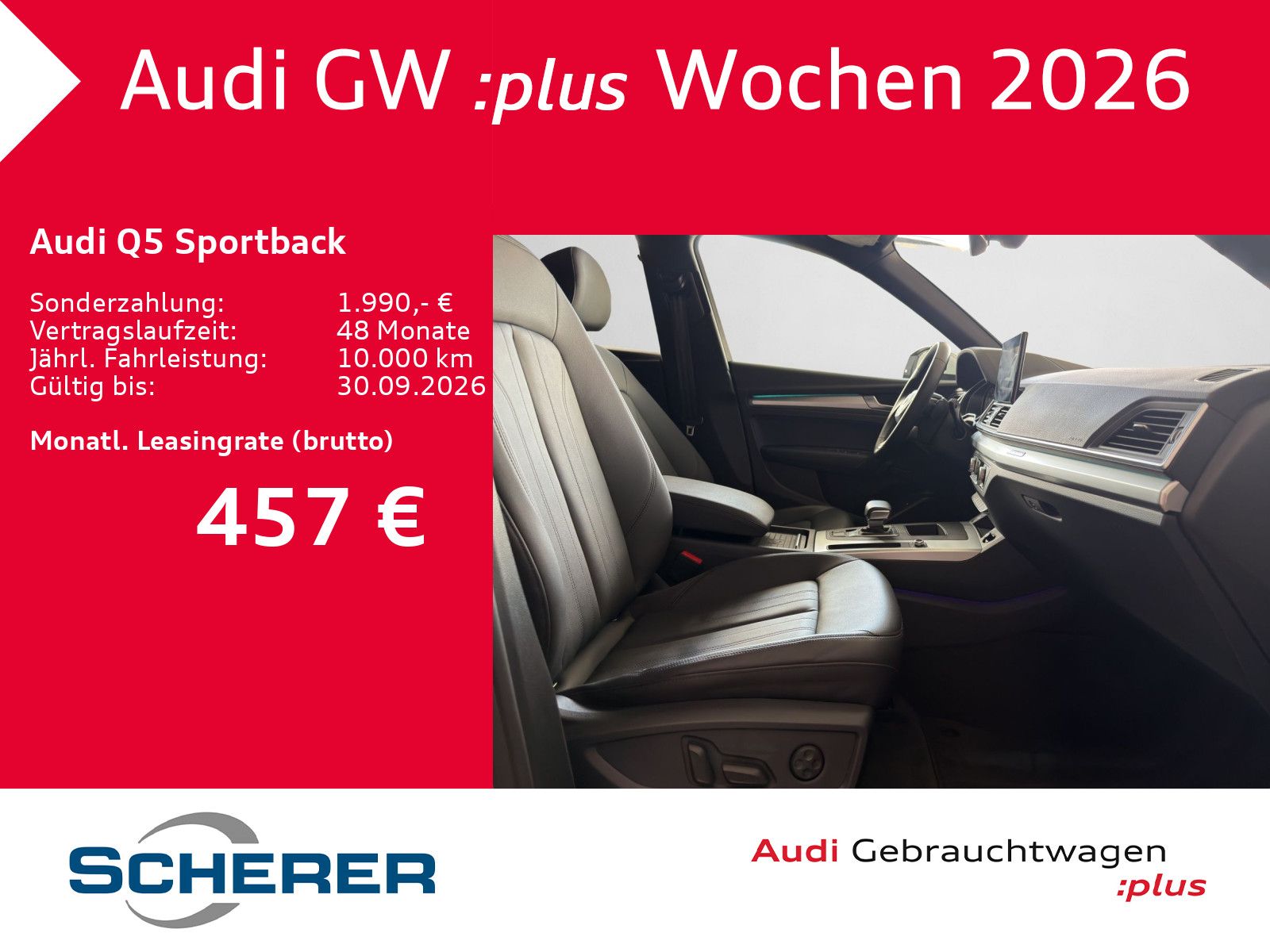 Audi Q5 2025 г. Белый, пробег 23221 км