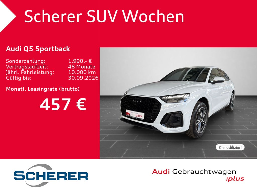 Audi Q5 2025 г. Белый, пробег 23221 км