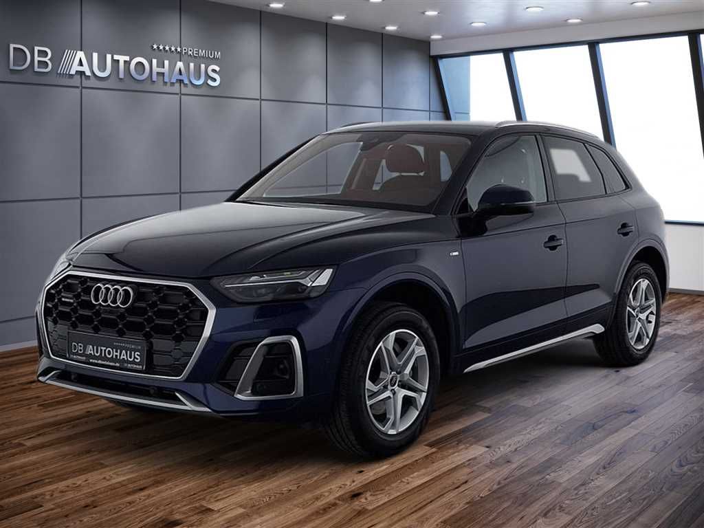 Audi Q5 2024 г. Синий, пробег 50067 км