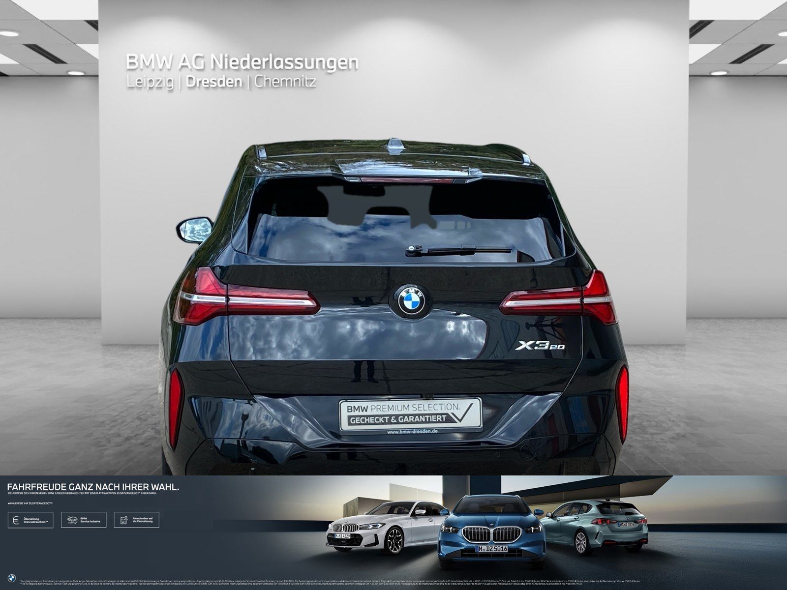 BMW X3 2026 г. Чёрный, пробег 25984 км