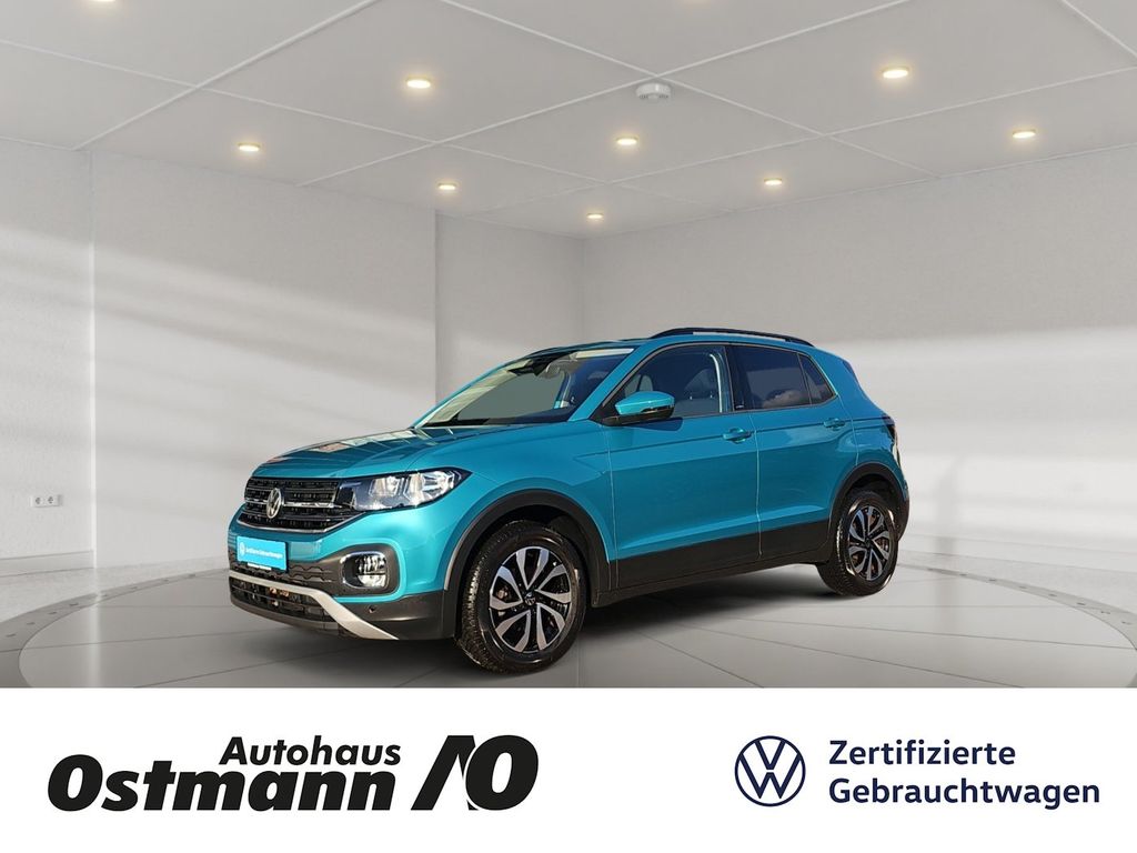 Volkswagen T-Cross 2022 г. Синий, пробег 45729 км