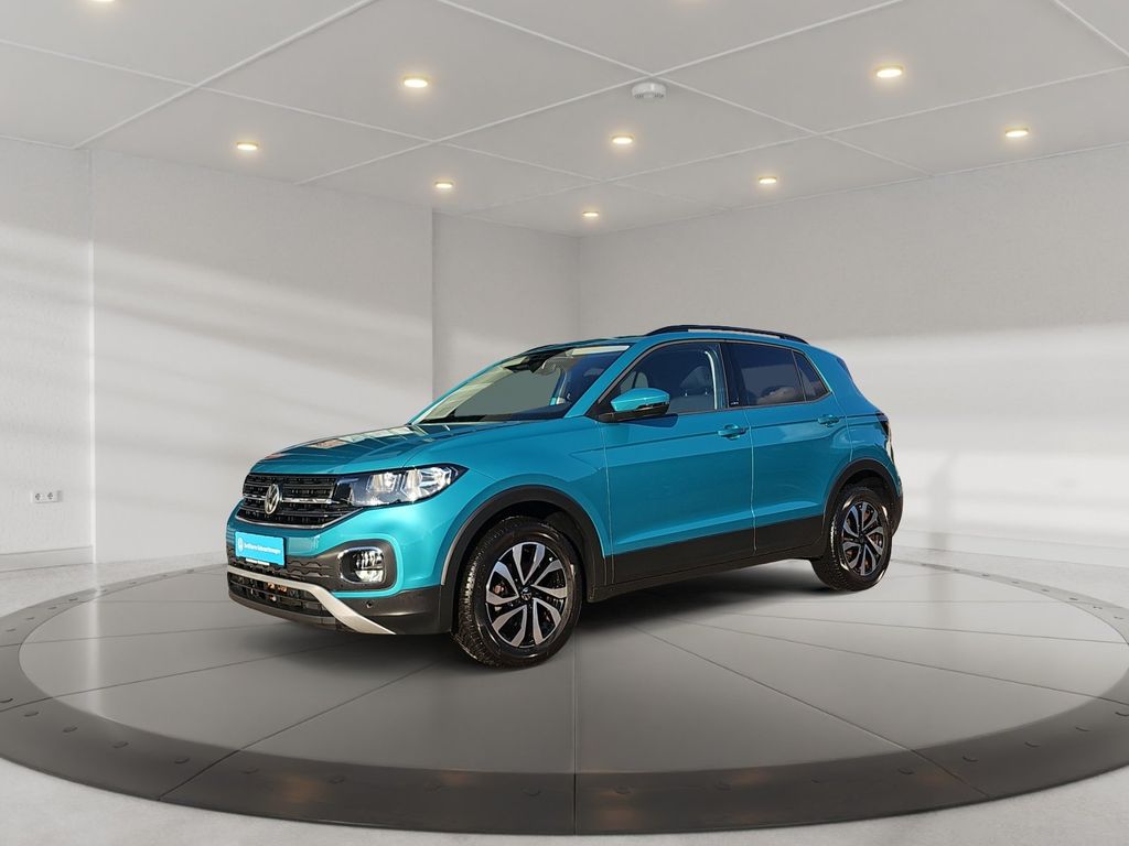 Volkswagen T-Cross 2022 г. Синий, пробег 45729 км