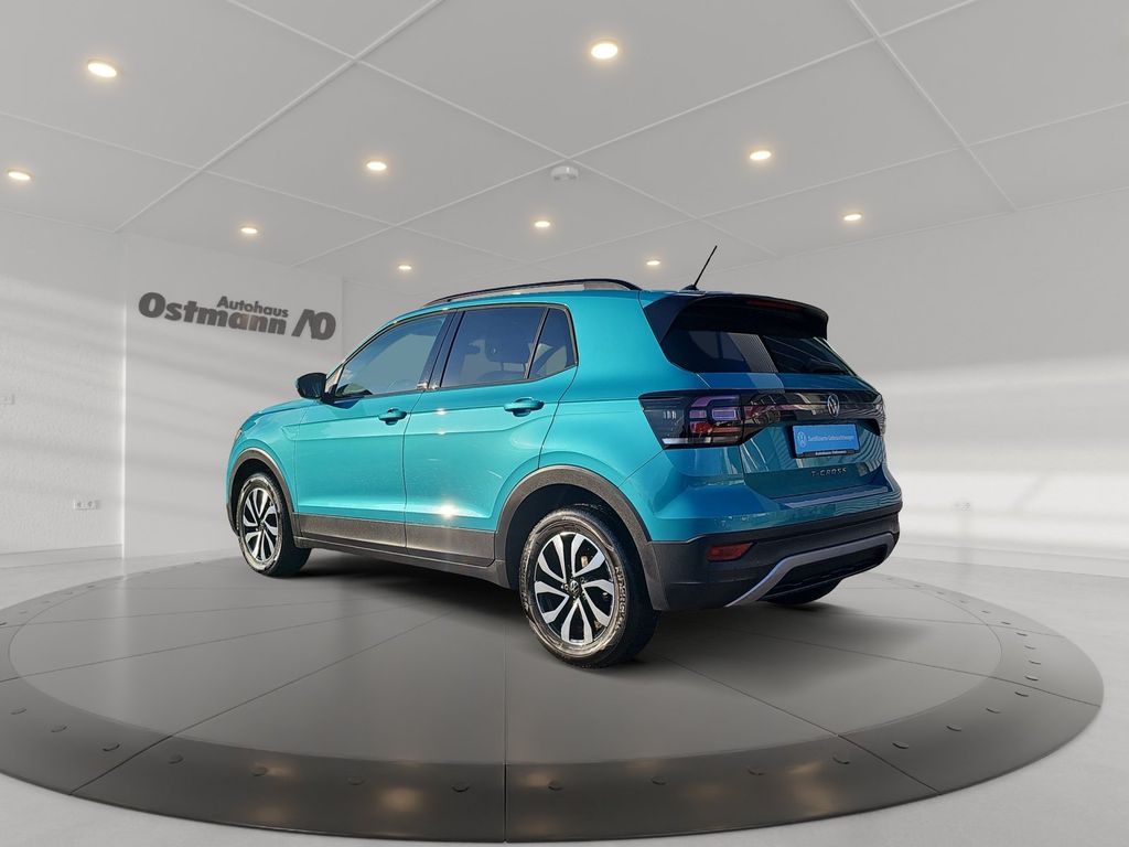 Volkswagen T-Cross 2022 г. Синий, пробег 45729 км