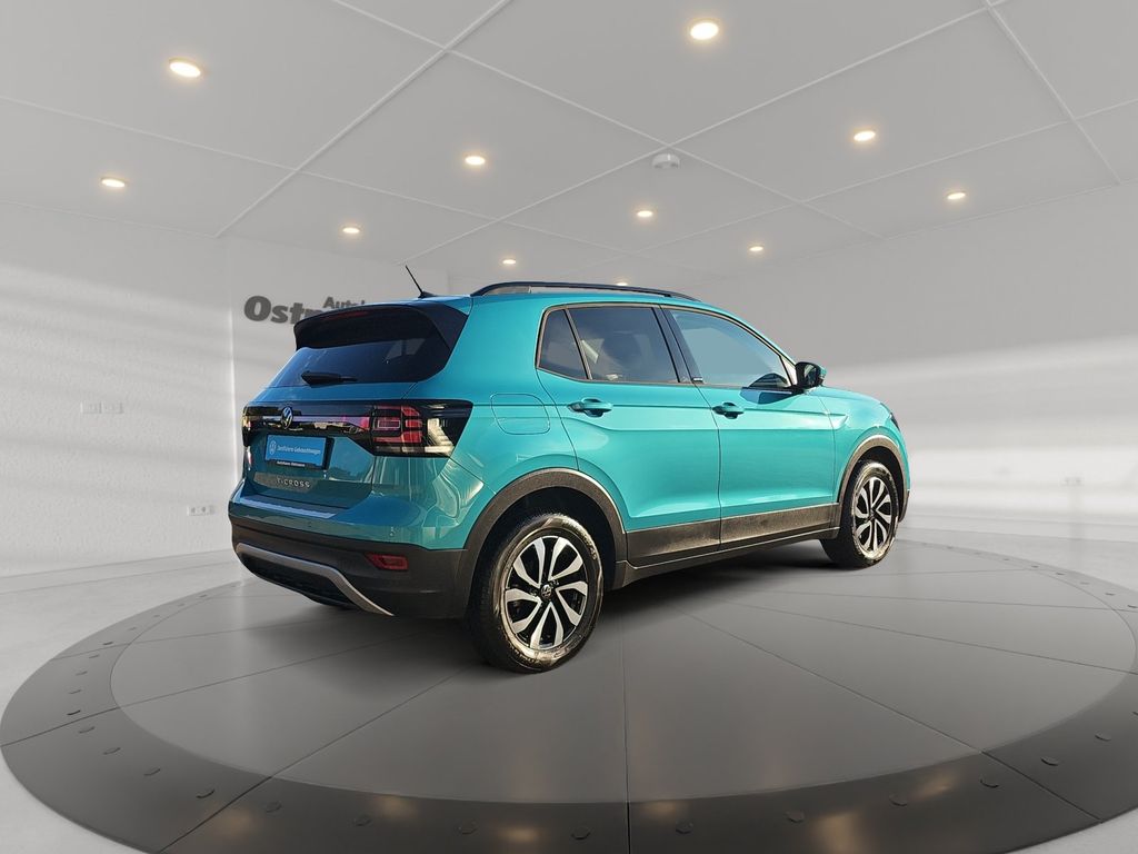Volkswagen T-Cross 2022 г. Синий, пробег 45729 км