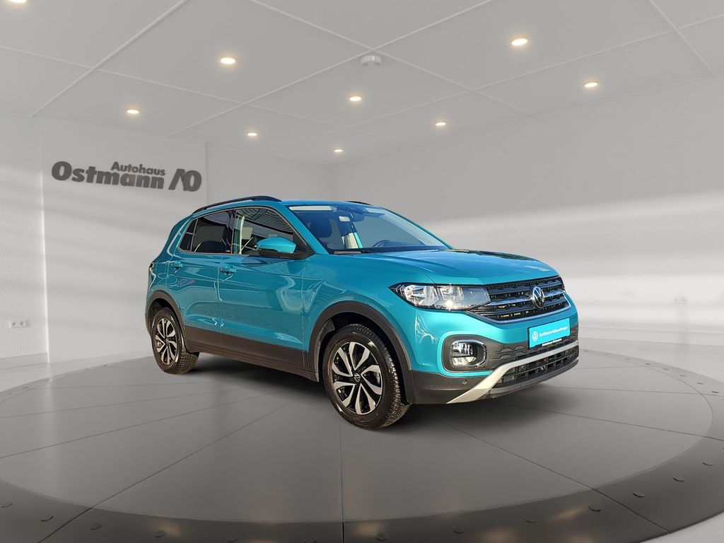 Volkswagen T-Cross 2022 г. Синий, пробег 45729 км
