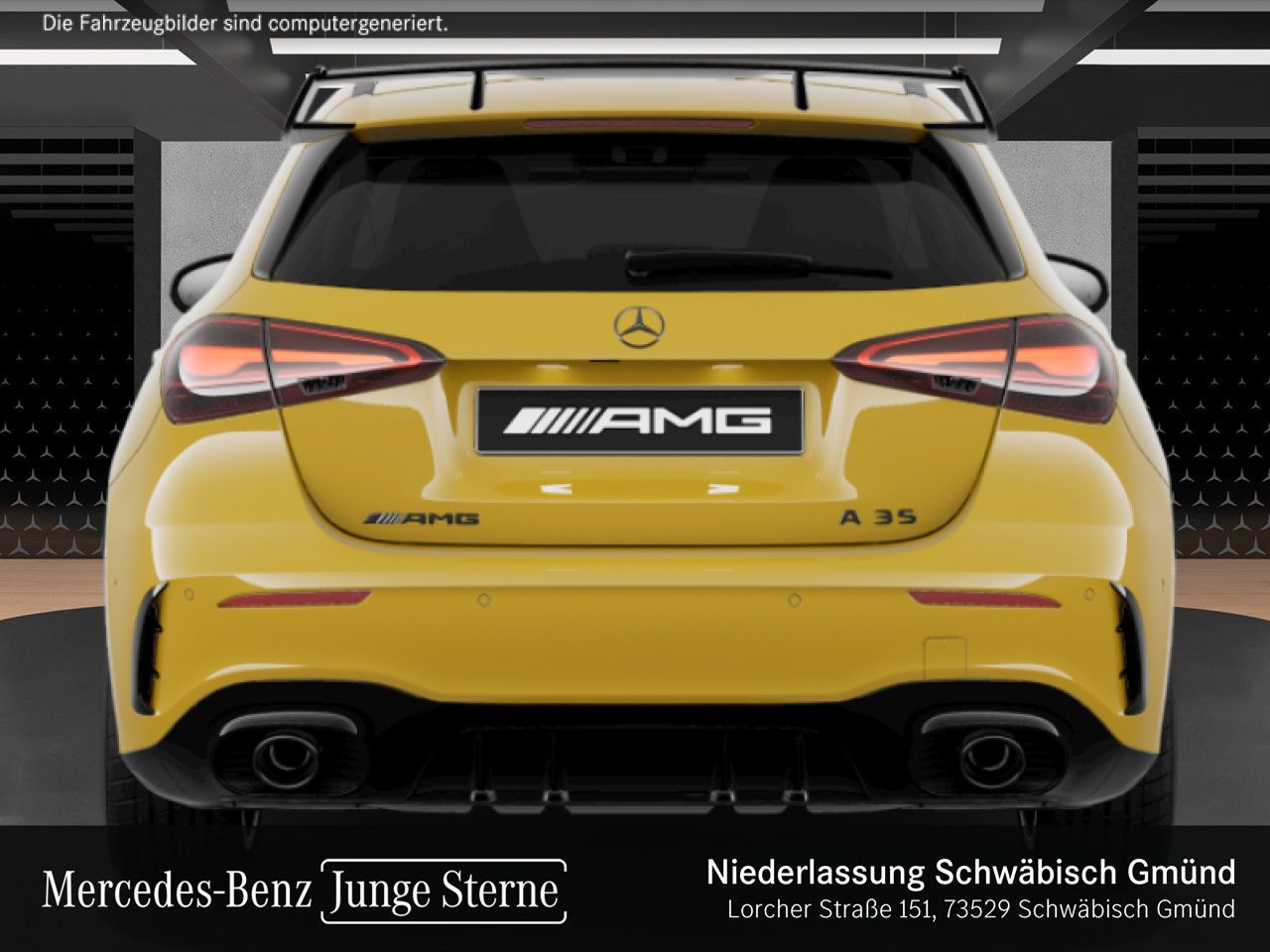 Mercedes-Benz A 35 AMG 2023 г. Жёлтый, пробег 29961 км