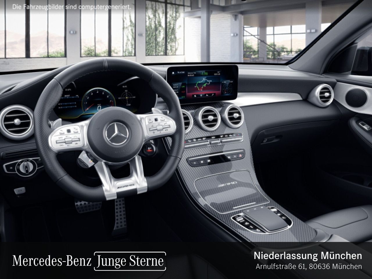 Mercedes-Benz GLC 63 AMG 2023 г. Серый, пробег 44726 км