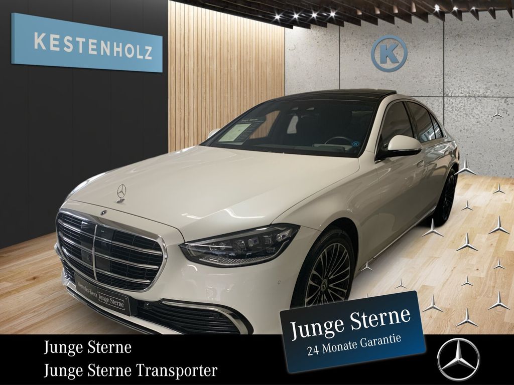 Mercedes-Benz S 500 2021 г. Белый, пробег 28561 км