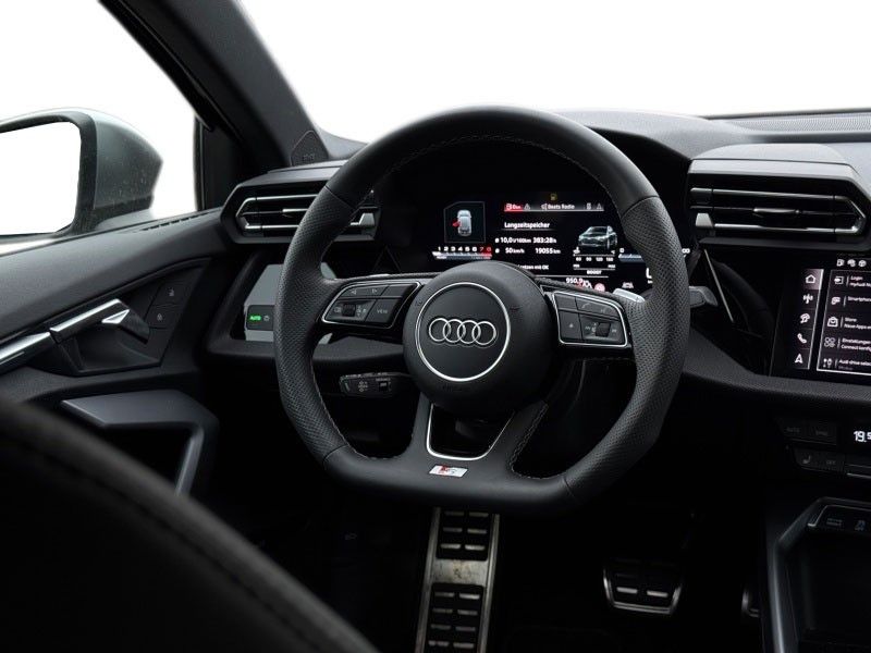 Audi S3 2025 г. Чёрный, пробег 14929 км