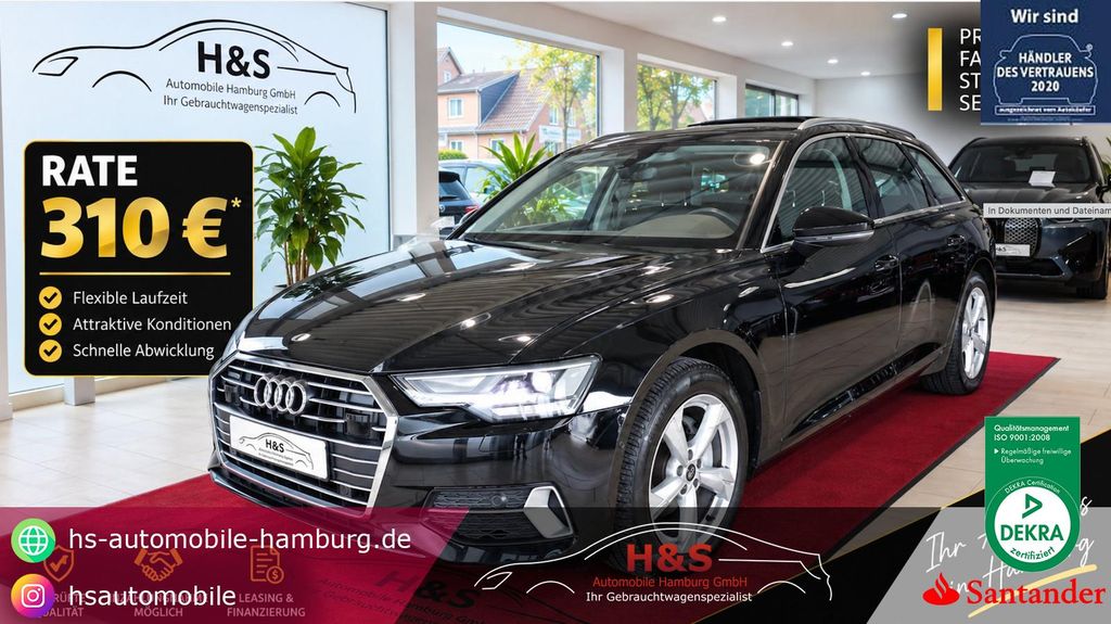 Audi A6 2023 г. Чёрный, пробег 46570 км