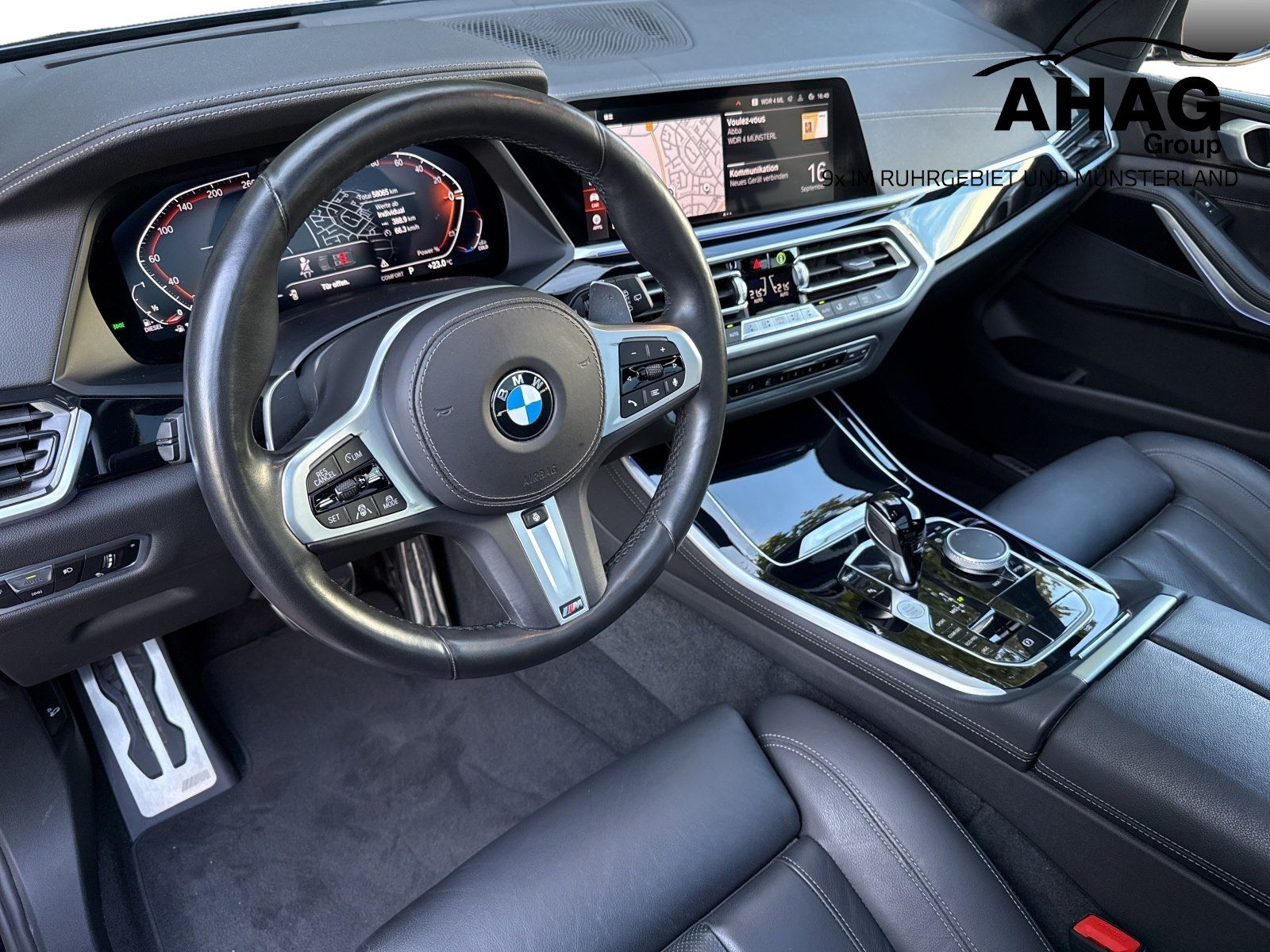 BMW X5 2022 г. Чёрный, пробег 58100 км