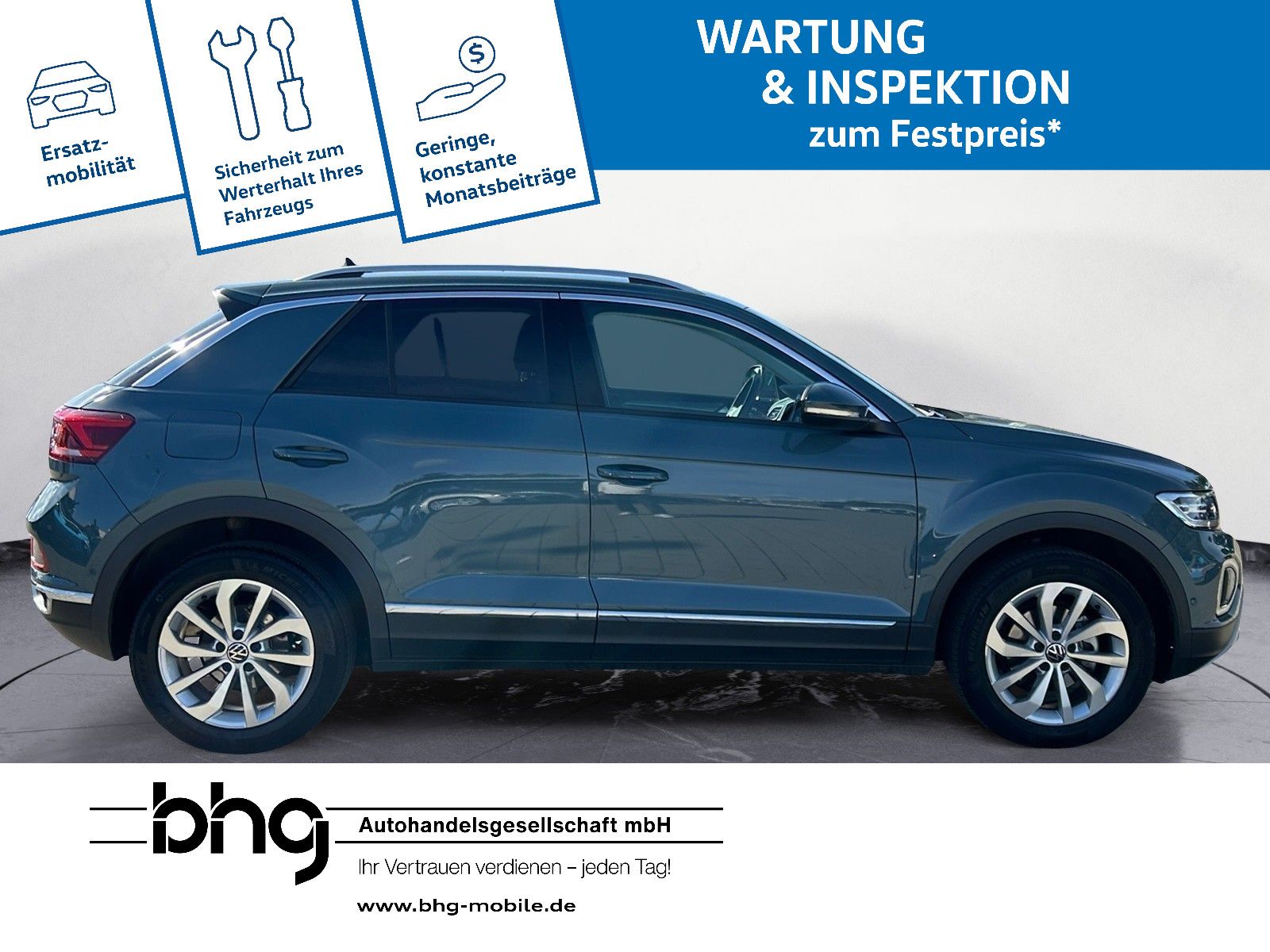 Volkswagen T-Roc 2022 г. Синий, пробег 33073 км