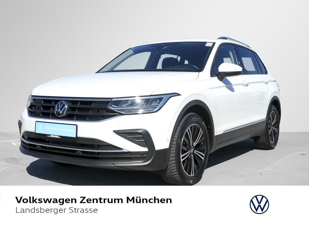 Volkswagen Tiguan 2022 г. Белый, пробег 59965 км