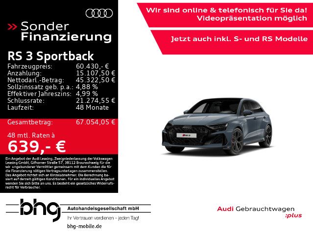 Audi RS3 2026 г. Серый, пробег 11513 км