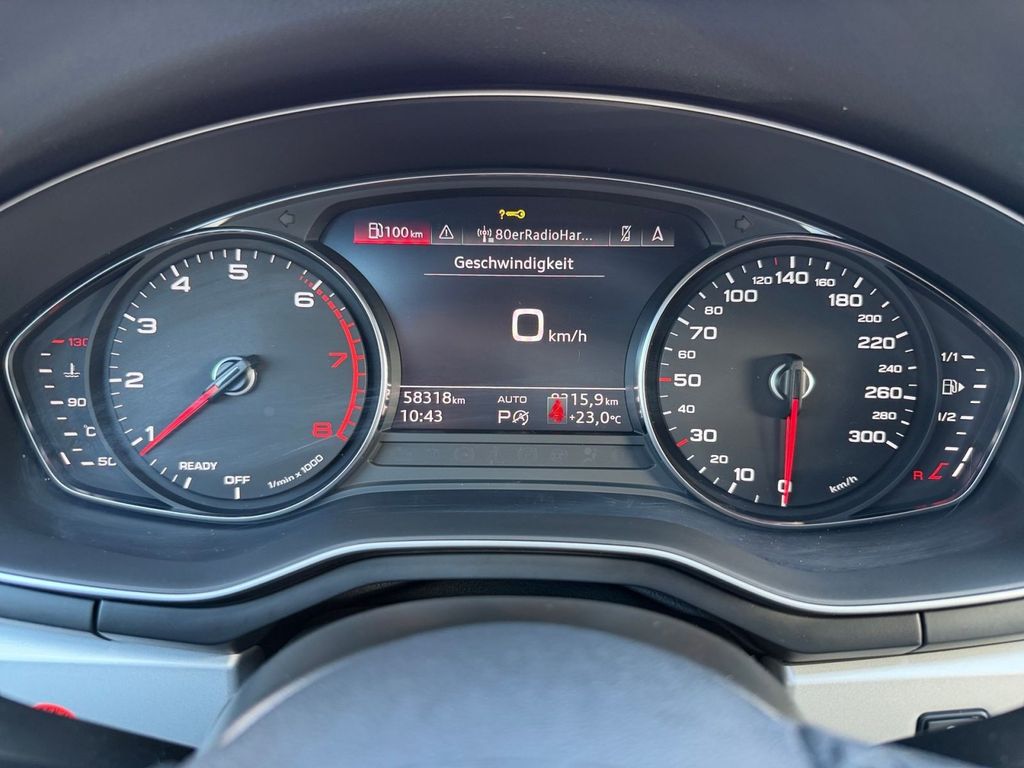 Audi A4 2023 г. Чёрный, пробег 58313 км