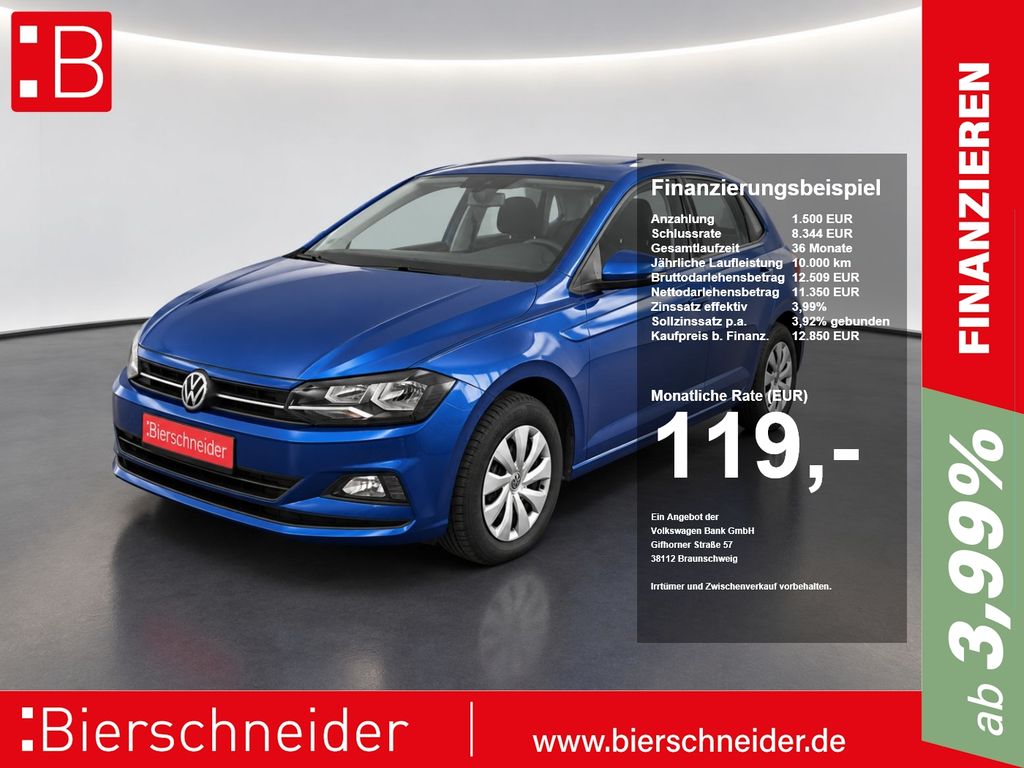 Volkswagen Polo 2022 г. Синий, пробег 54727 км