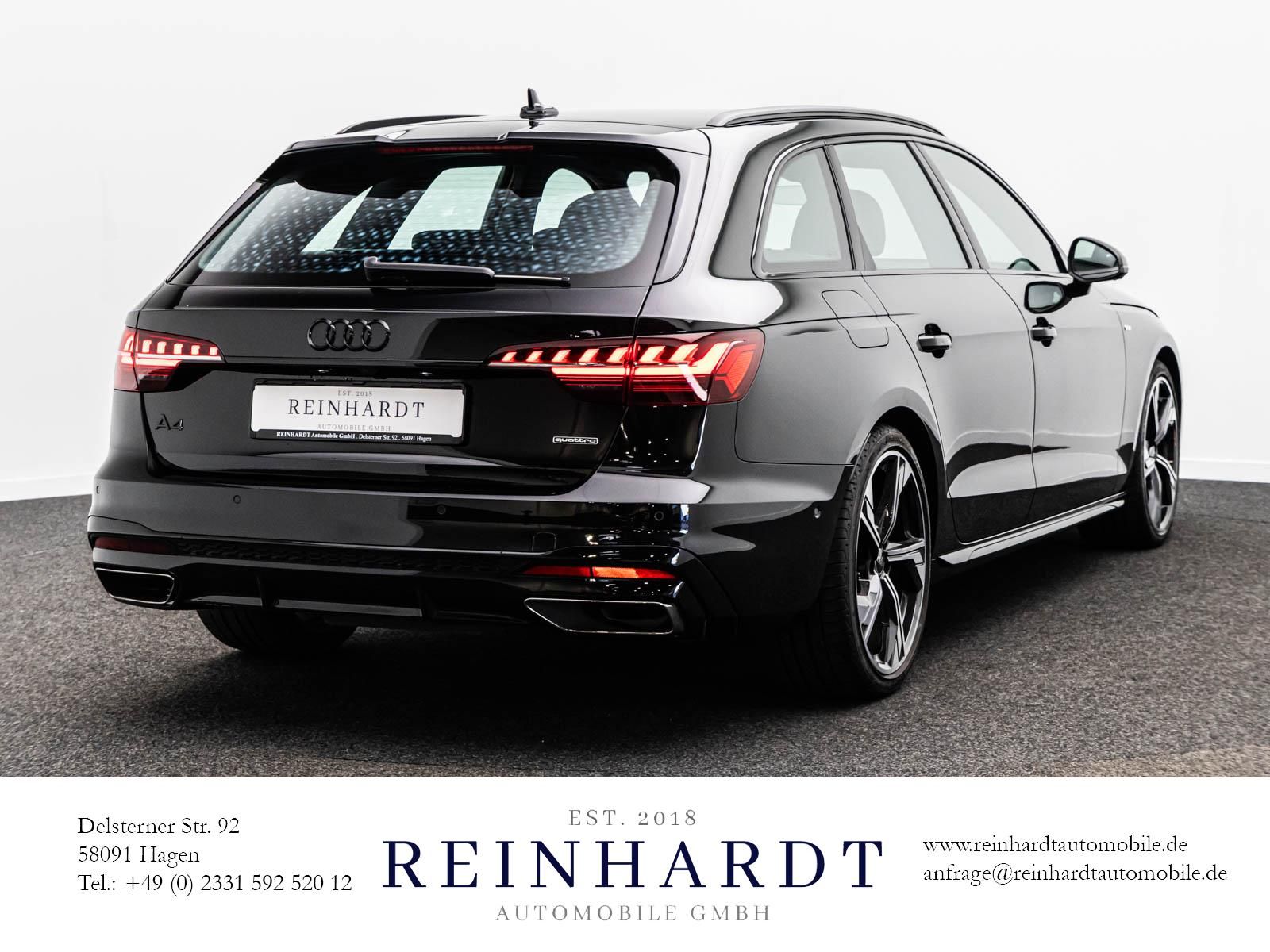 Audi A4 2023 г. Чёрный, пробег 45236 км