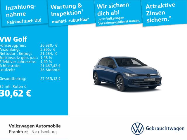 Volkswagen Golf 2025 г. Синий, пробег 26375 км