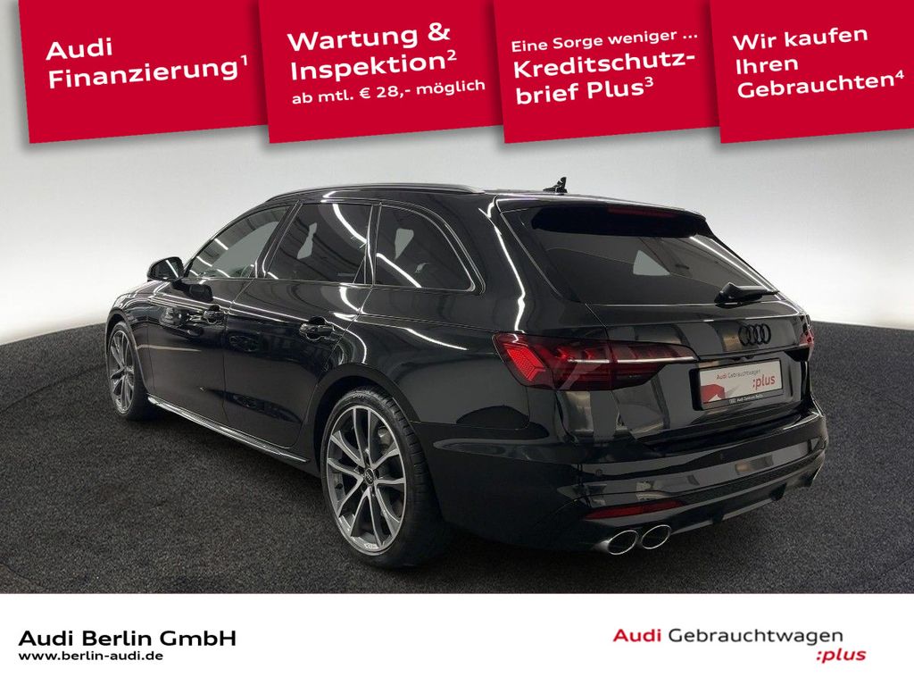 Audi S4 2023 г. Чёрный, пробег 31000 км