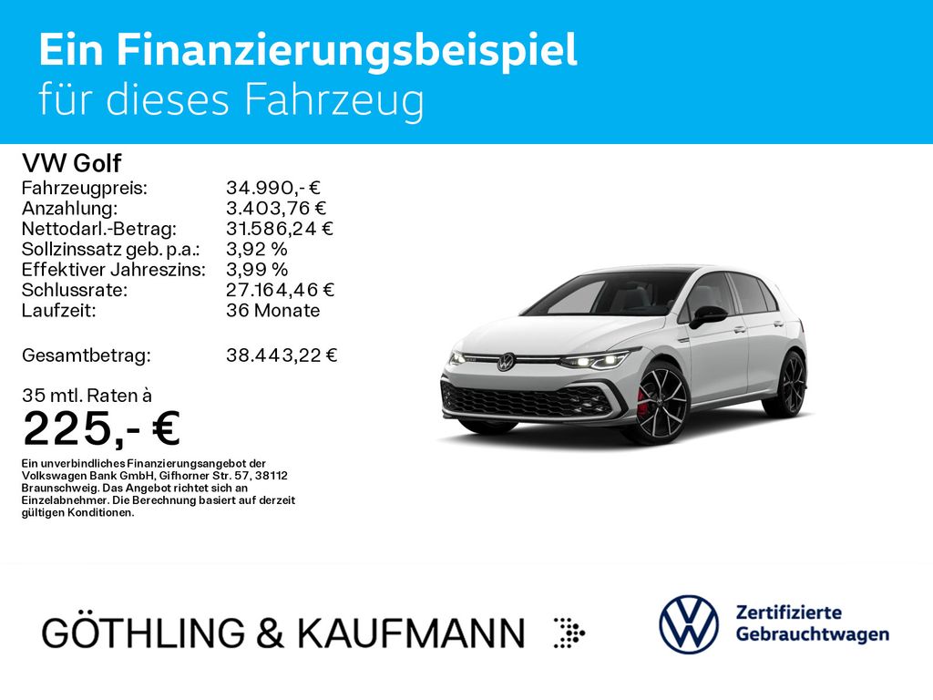 Volkswagen Golf 2024 г. Белый, пробег 32289 км