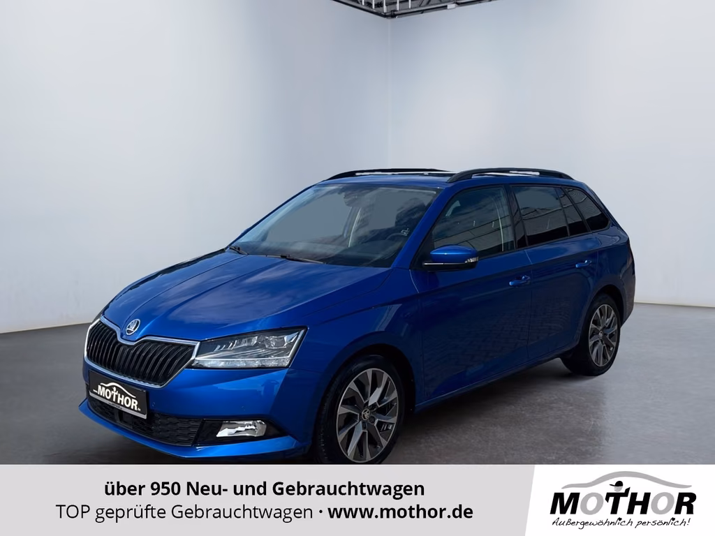 Skoda Fabia 2022 г. Синий, пробег 39972 км
