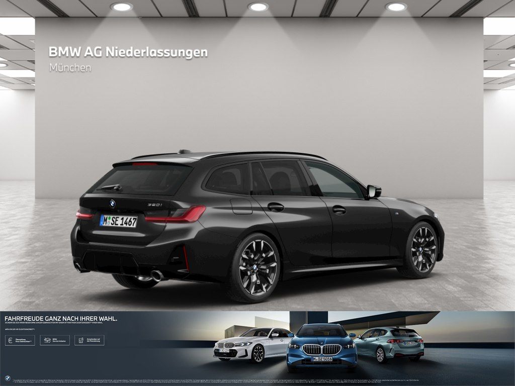 BMW 320 2025 г. Чёрный, пробег 24010 км