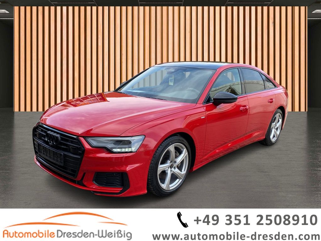 Audi A6 2023 г. Красный, пробег 43625 км