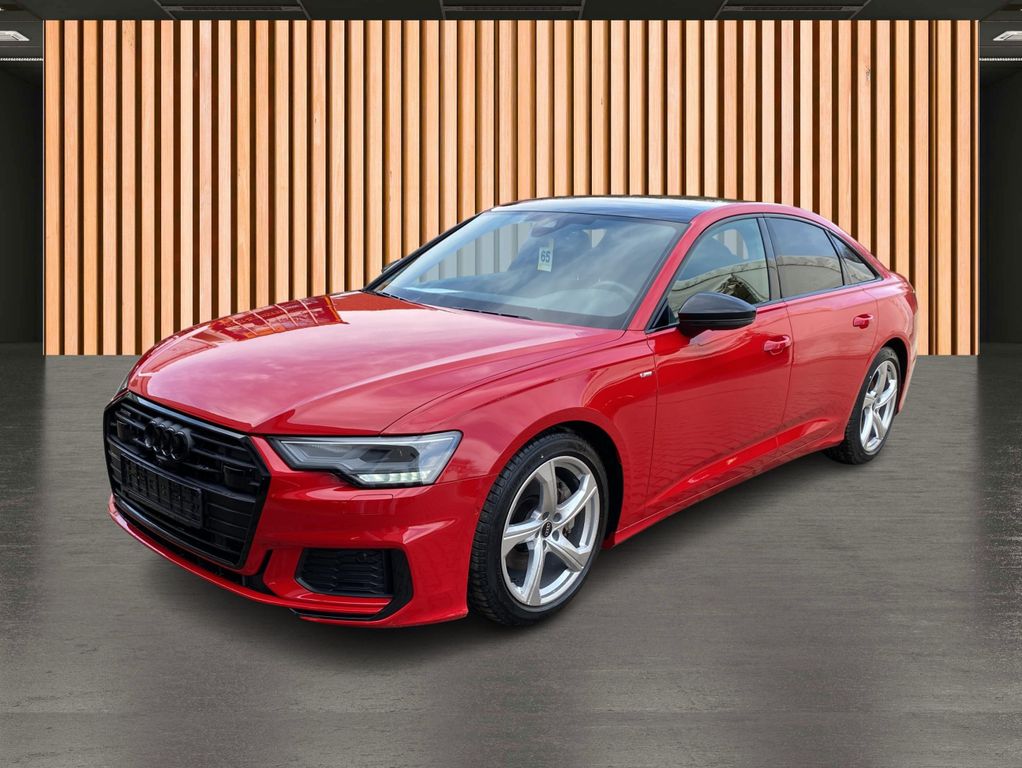 Audi A6 2023 г. Красный, пробег 43625 км