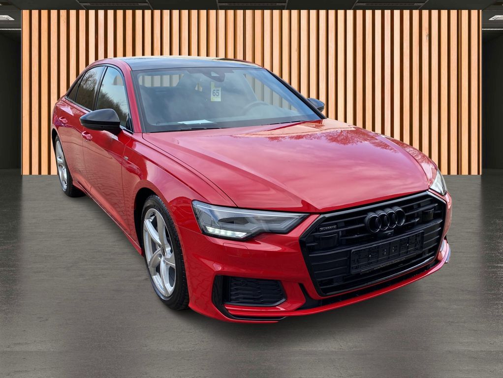 Audi A6 2023 г. Красный, пробег 43625 км