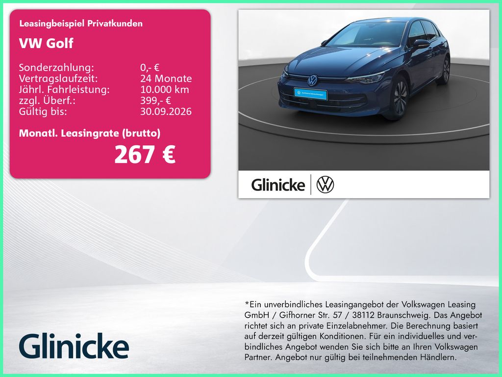 Volkswagen Golf 2025 г. Синий, пробег 58800 км