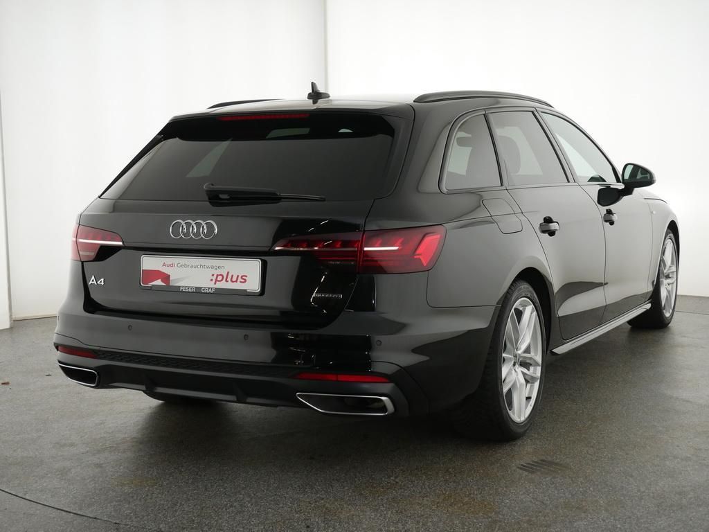 Audi A4 2023 г. Чёрный, пробег 49630 км