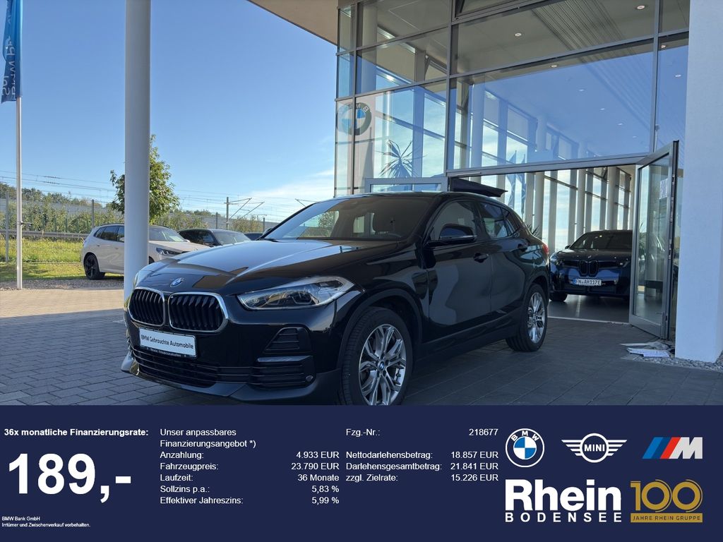 BMW X2 2022 г. Чёрный, пробег 43853 км