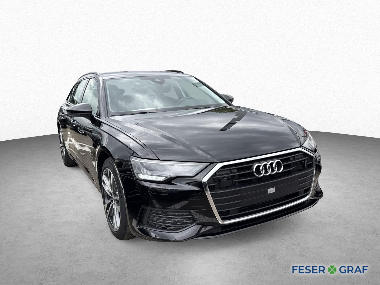 Audi A6 2023 г. Чёрный, пробег 50490 км