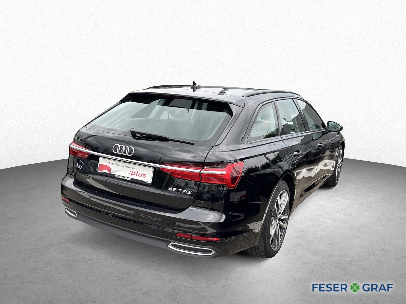 Audi A6 2023 г. Чёрный, пробег 50490 км