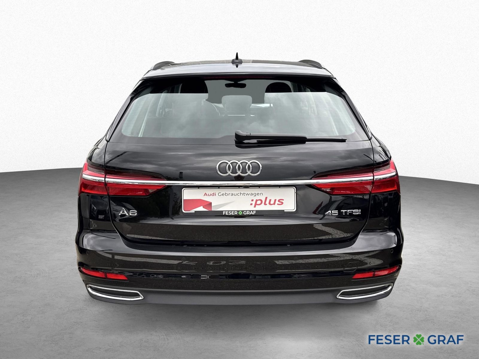 Audi A6 2023 г. Чёрный, пробег 50490 км