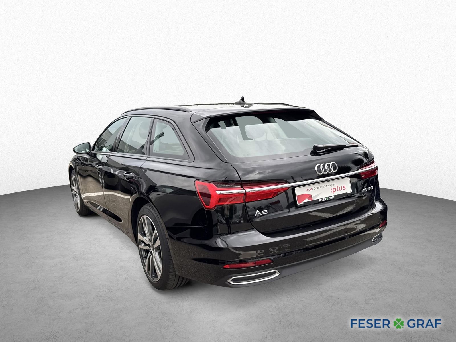 Audi A6 2023 г. Чёрный, пробег 50490 км