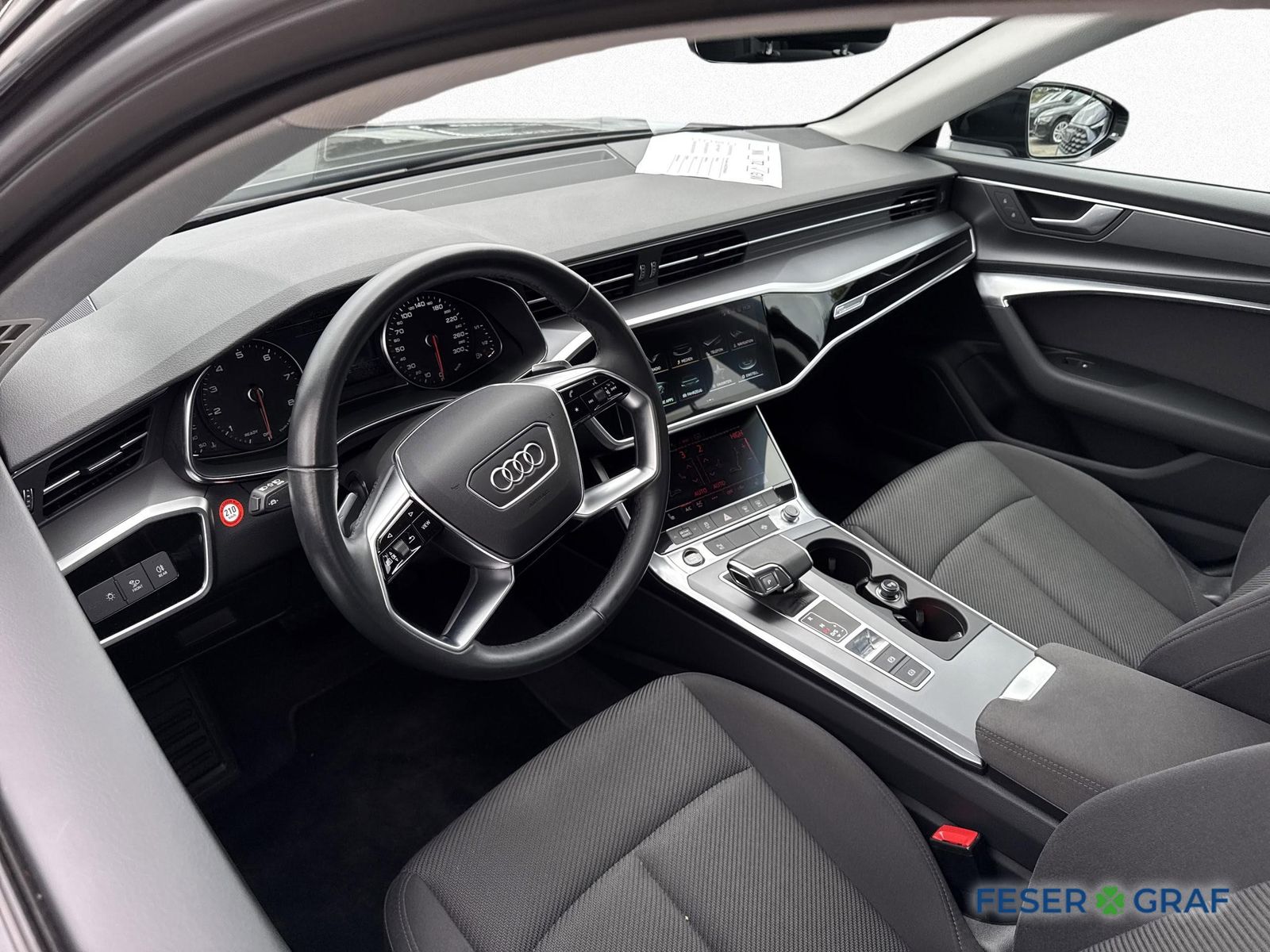 Audi A6 2023 г. Чёрный, пробег 50490 км