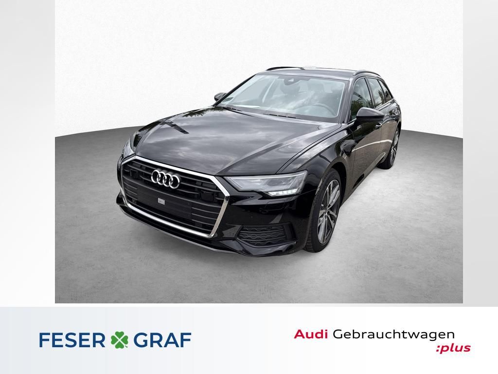 Audi A6 2023 г. Чёрный, пробег 50490 км