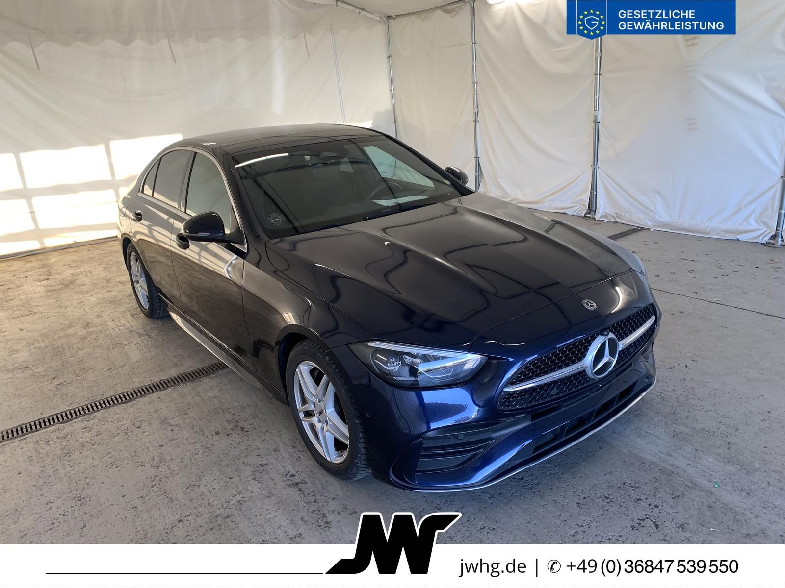 Mercedes-Benz C 200 2022 г. Синий, пробег 45077 км