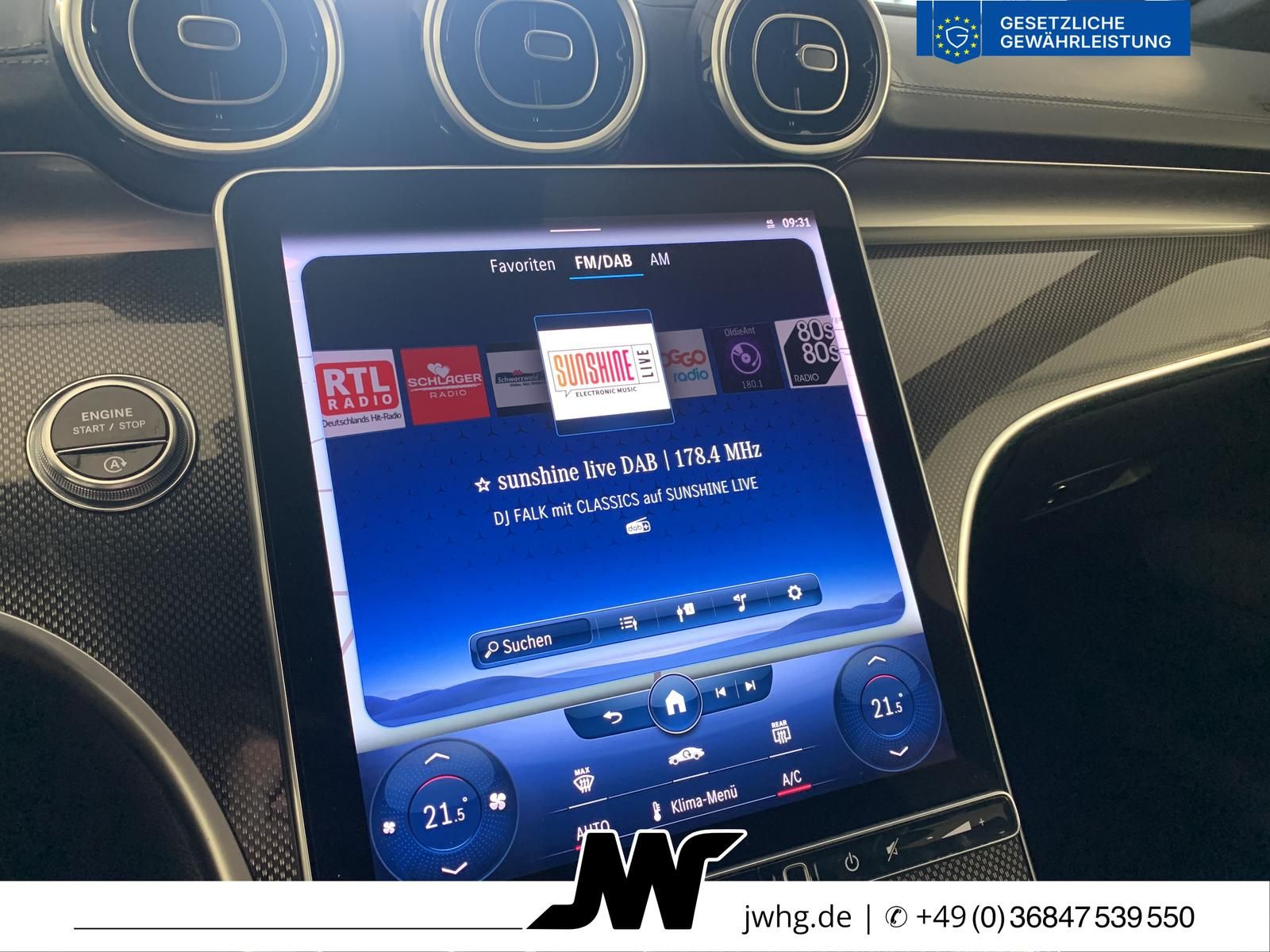 Mercedes-Benz C 200 2022 г. Синий, пробег 45077 км